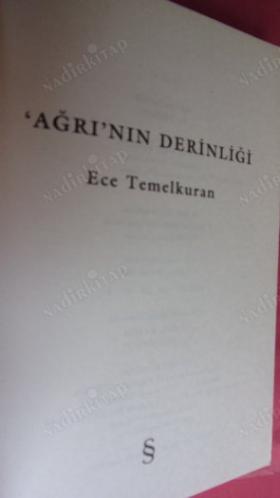 AĞRI NIN DERİNLİĞİ