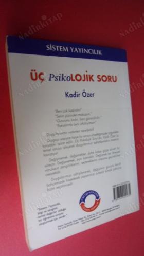 ÜÇ PSİKOLOJİK SORU