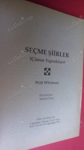 SEÇME ŞİİRLER ( ÇİMEN YAPRAKLARI )