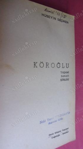 KÖROĞLU: YAŞAMI SANATI ŞİİRLERİ