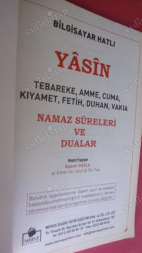 AÇIKLAMALI VE MEALLİ YASİN BİLGİSAYAR HATLI