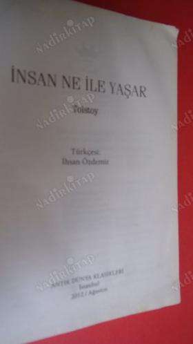İNSAN NE İLE YAŞAR