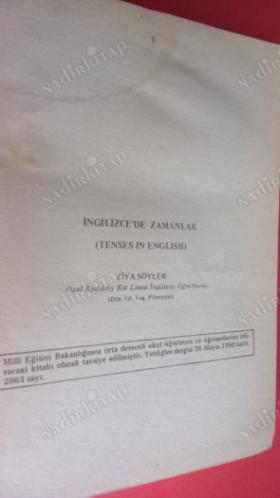 TENSES IN ENGLISH - İNGİLİZCE'DE ZAMANLAR