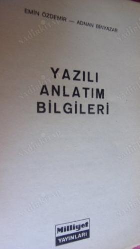 YAZILI ANLATIM BİLGİLERİ