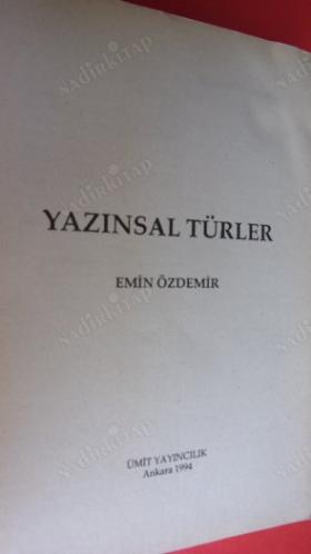 YAZINSAL TÜRLER