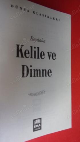 KELİLE VE DİMNE-KLASİK DÜNYA EDEBİYATI-HİKAYELER