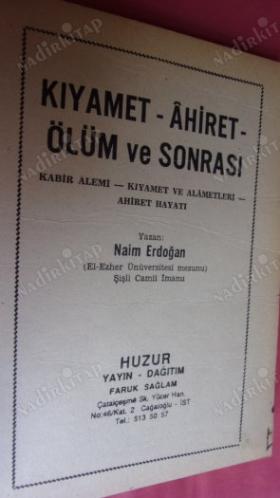 KIYAMET-AHİRET ÖLÜM VE SONRASI