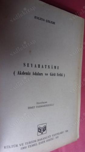 EVLİYA ÇELEBİ SEYAHATNAME ( Hatay-Suriye- Lübnan-Filistin )411