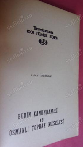 BUDİN KANUNNAMESİ VE OSMANLI TOPRAK MESELESİ