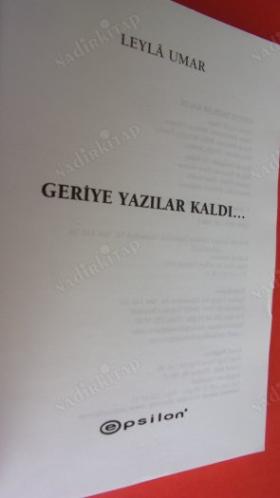 GERİYE YAZILAR KALDI