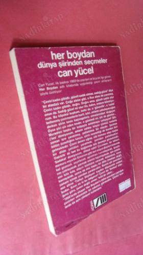 HER BOYDAN Dünya Şiirinden Seçmeler (CAN YÜCEL Türkçe Söyleyen ) ( ADAM / 2ci Basım.1985 ) imzalı