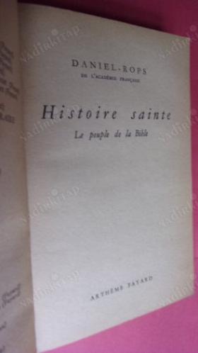HISTOIRE SAINTE LE PEUPLE DE LA BIBLE