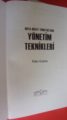 ORTA DÜZEY YÖNETİCİ İÇİN YÖNETİM TEKNİKLERİ