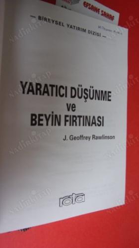 BİREYSEL YATIRIM DİZİSİ - YARATICI DÜŞÜNME VE BEYİN FIRTINASI - ŞÖMİZLİ *** Birinci BASIM ***