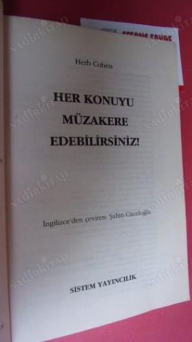 HER KONUYU MÜZAKERE EDEBİLİRSİNİZ