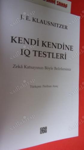 KENDİ KENDİNE IQ TESTLERİ - ZEKA KATSAYINIZI BELİRLEYİN