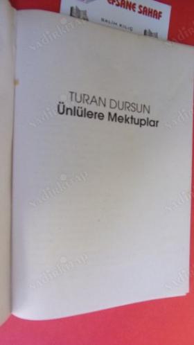ÜNLÜLERE MEKTUPLAR