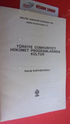 Türkiye Cumhuriyeti hükümet programında kültür