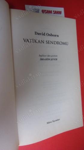VATİKAN SENDROMU *** Birinci BASIM ***