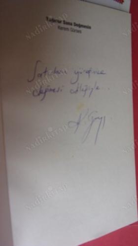 YAĞMUR SANA DEĞMESİN. ŞİİR.. ***Birinci BASIM -İMZALI **