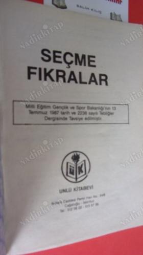 SEÇME FIKRALAR