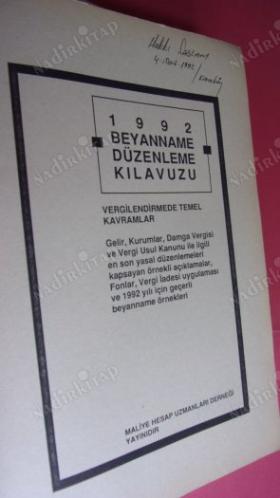 1992 BEYANNAME DÜZENLEME KILAVUZU