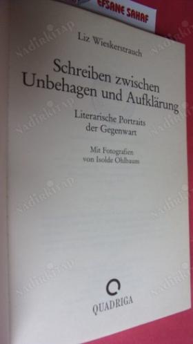 Schreiben zwischen Unbehagen und AUfklärung. Literarische Portraits der Gegenwart. Fotos von Isolde Ohlbaum.