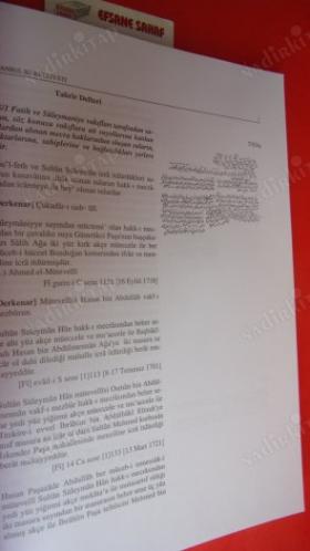 İSTANBUL SU KÜLLİYATI XXXII...VAKIF SU DEFTERLERİ SU TAHRİRLERİ (1655-1807)