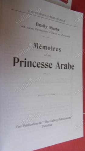MEMORIES D 'UNE PRINCESSE ARABE DE ZANZIBAR ( Bir Arap Prensesinin Anıları )