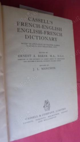 CASSELL'S FRENCH-ENGLISH/ENGLISH-FRENCH DICTIONARY