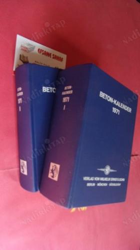BETON-KALENDER 1971 Taschenbuch für Beton- und Stahlbetonbau sowie die verwandten Faecher