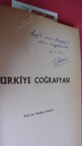 TÜRKİYE COĞRAFYASI ** Birinci BASIM -İMZALI **