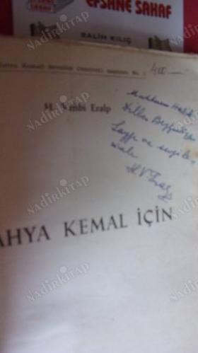 YAHYA KEMAL İÇİN - ** İMZALI **