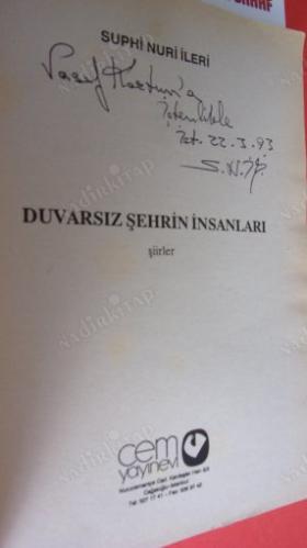 DUVARSIZ ŞEHRİN İNSANLARI **Birinci BASIM ** İMZALI **