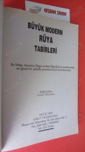 BÜYÜK MODERN RÜYA TABİRLERİ