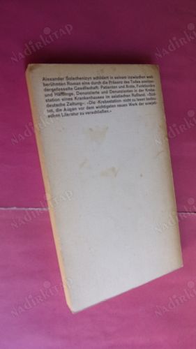 Krebsstation, 1. Roman in zwei Büchern