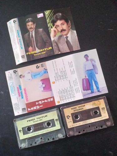 Ferdi Tayfur 4 adet kağıt baskı kaset lotu