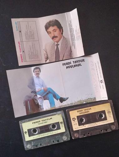 Ferdi Tayfur 4 adet kağıt baskı kaset lotu