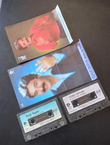 Ferdi Tayfur 4 adet kağıt baskı kaset lotu