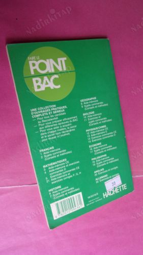 FAIRE LE POINT BAC SUJETS COMMENTES CONSEİLS ET METHODES GEOGRAPHIE.