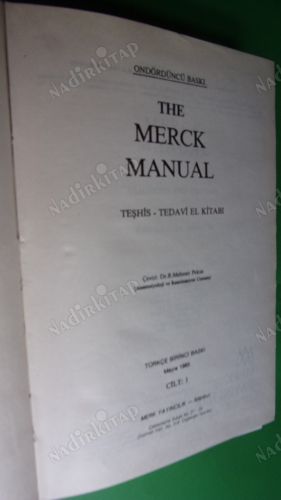 THE MERCK MANUAL TEŞHİS TEDAVİ EL KİTABI .. CİLT -1-