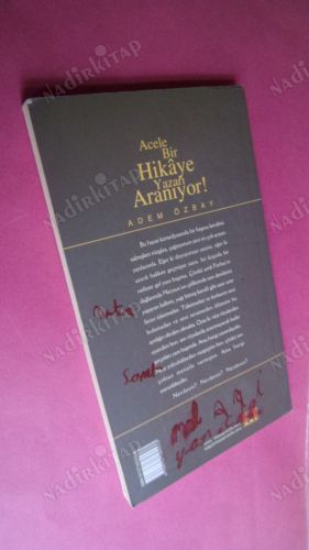 ACELE BİR HİKAYE YAZARI ARANIYOR