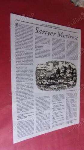 ASIRLAR BOYUNCA İSTANBUL ESERLERİ OLAYLARI KÜLTÜRÜ:NO.16.SON OSMANLI HÜKÜMETLERİ.İSTANBUL VALİLERİ.İSTİNYE