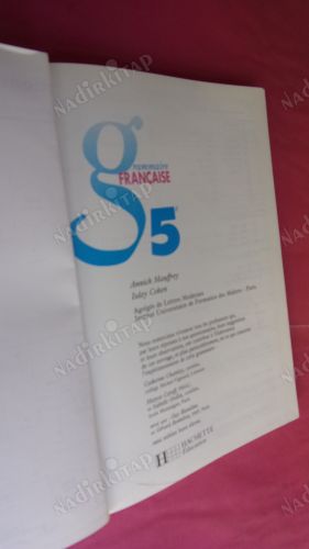 grammaire FRANÇAISE 5 e