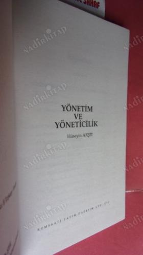 YÖNETİM VE YÖNETİCİLİK
