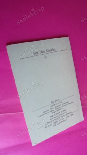 Şark İslam Klasikleri / SAADET - NAME