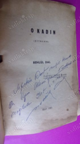 O KADIN ŞİİRLER ** İTHAFLI VE İMZALI **