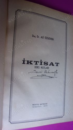 İKTİSAT DERS NOTLARI ***İMZALI***
