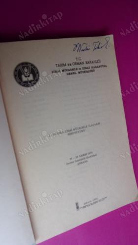 1.ULUSAL ZİRAİ MÜCADELE İLAÇLARI SİMPOZYUMU.27-29-KASIM1979.