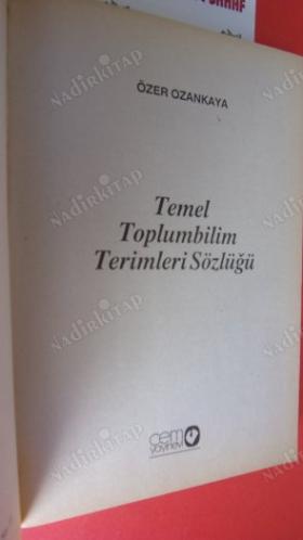 TEMEL TOPLUMBİLİM TERİMLERİ SÖZLÜĞÜ